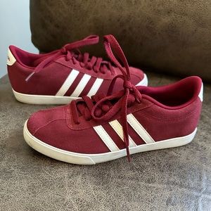 Adidas Burgundy Sued Sneaker